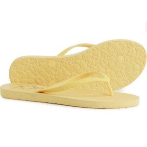 Roxy Women's Lumina Lite V Flip Flops Yellow Size 9